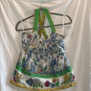 Anthropologie Odille Floral Halter Top
